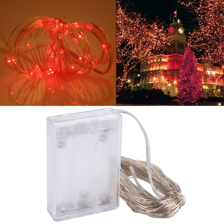 Scatola di batterie 100 LED SMD 06033 x AA Lampada decorativa, DC 5 V, 10m Blue Light, 10m Colorful Light, 10m Pink Light, 10m Green Light, 10m Purple Light, 10m Red Light, 10m White Light, 10m Warm White, 10m Yellow Light