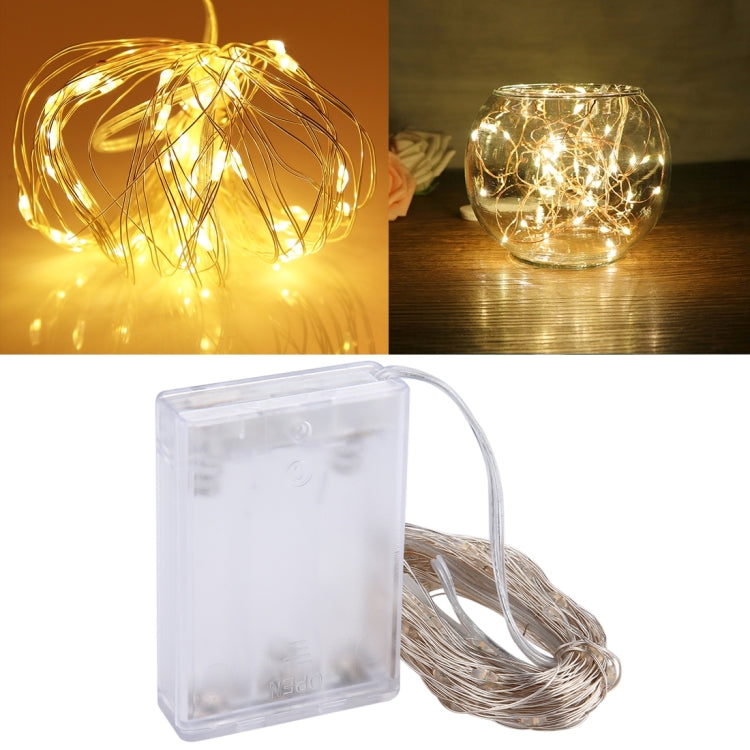 Scatola di batterie 100 LED SMD 06033 x AA Lampada decorativa, DC 5 V, 10m Blue Light, 10m Colorful Light, 10m Pink Light, 10m Green Light, 10m Purple Light, 10m Red Light, 10m White Light, 10m Warm White, 10m Yellow Light