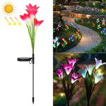 Lampada da giardino solare LED impermeabile IP55 4 teste