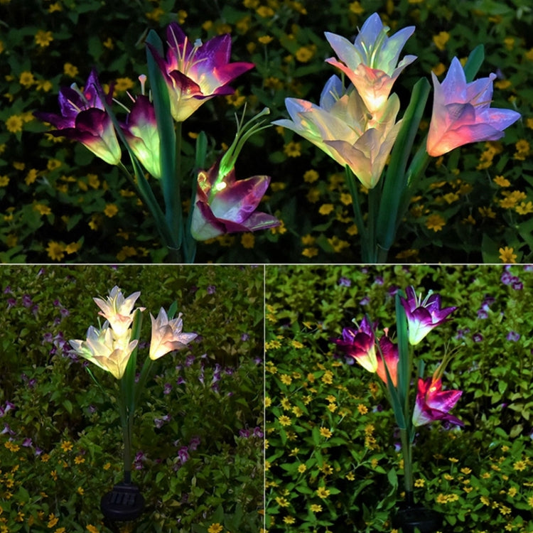 Lampada da giardino solare LED impermeabile IP55 4 teste