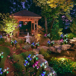 Lampada da giardino solare LED impermeabile IP55 4 teste