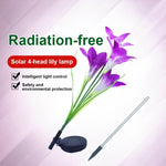 Lampada da giardino solare LED impermeabile IP55 4 teste