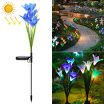 Lampada da giardino solare LED impermeabile IP55 4 teste