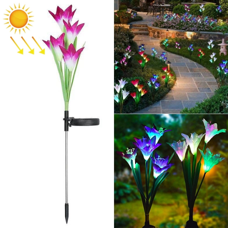 Lampada da giardino solare LED impermeabile IP55 4 teste