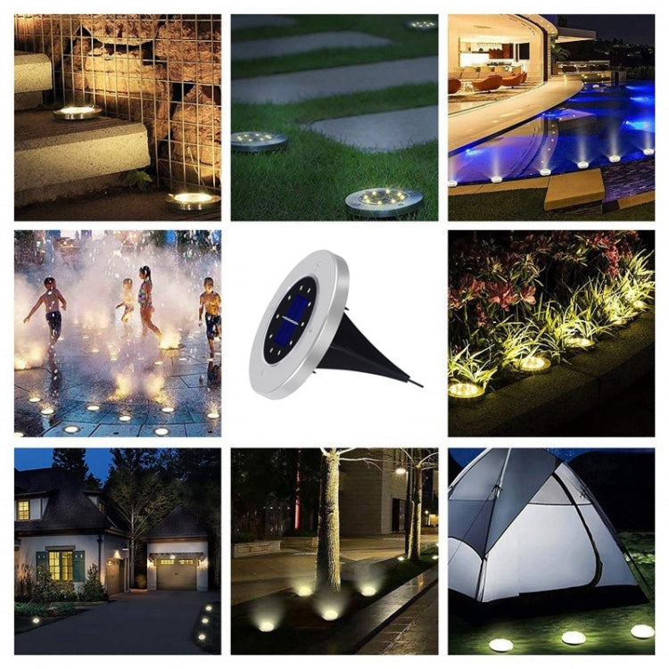 Lampada solare da giardino 10 LED impermeabile IP65