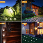 Lampada da terra solare 12 LED impermeabile IP65