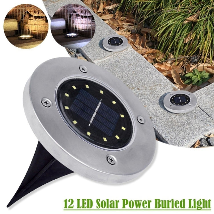 Lampada da terra solare 12 LED impermeabile IP65