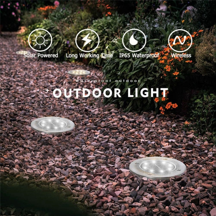 Lampada da terra solare 12 LED impermeabile IP65