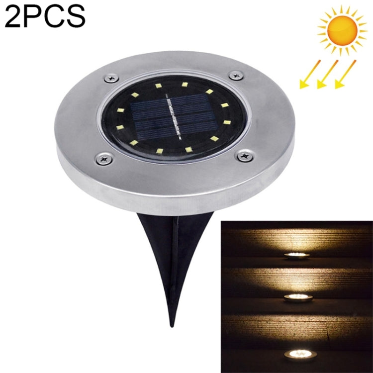 Lampada da terra solare 12 LED impermeabile IP65