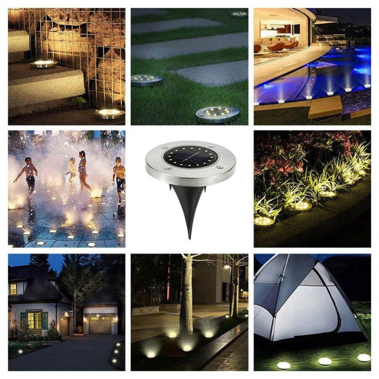 Set 2 lampade solari da giardino 16 LED IP65