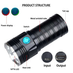 3 marce, K18MAX 18xT6, flusso luminoso: torcia LED 5400lm, senza batteria
