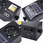 Proiettore 4 in 1 Luce d'atmosfera per decorazioni sceniche per interni con supporto / Funzionamento automatico / Controllo del suono / DMX512, CA 90-240 V