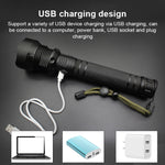 Flusso luminoso X92: torcia impermeabile a LED da 2000 lm, funzione di messa a fuoco retrattile