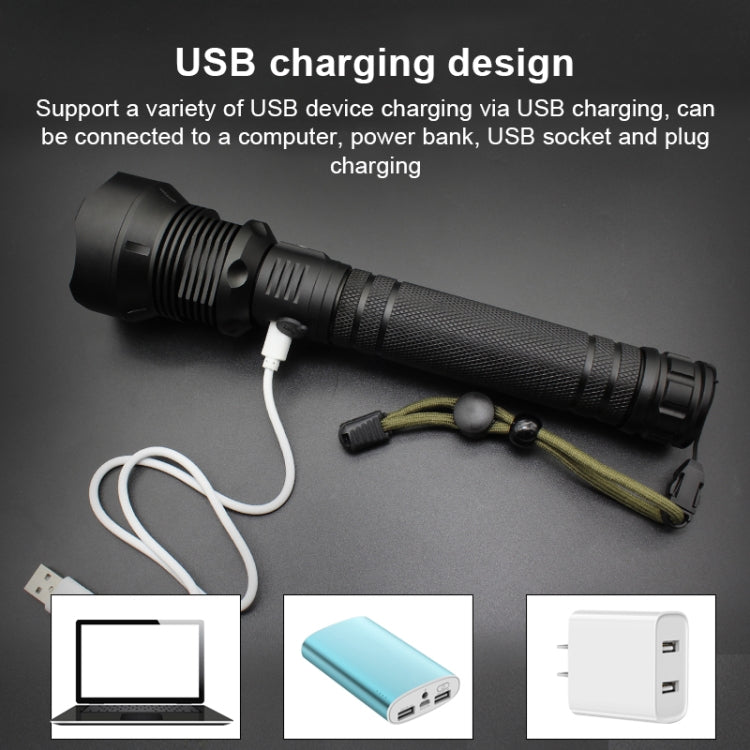 Flusso luminoso X92: torcia impermeabile a LED da 2000 lm, funzione di messa a fuoco retrattile