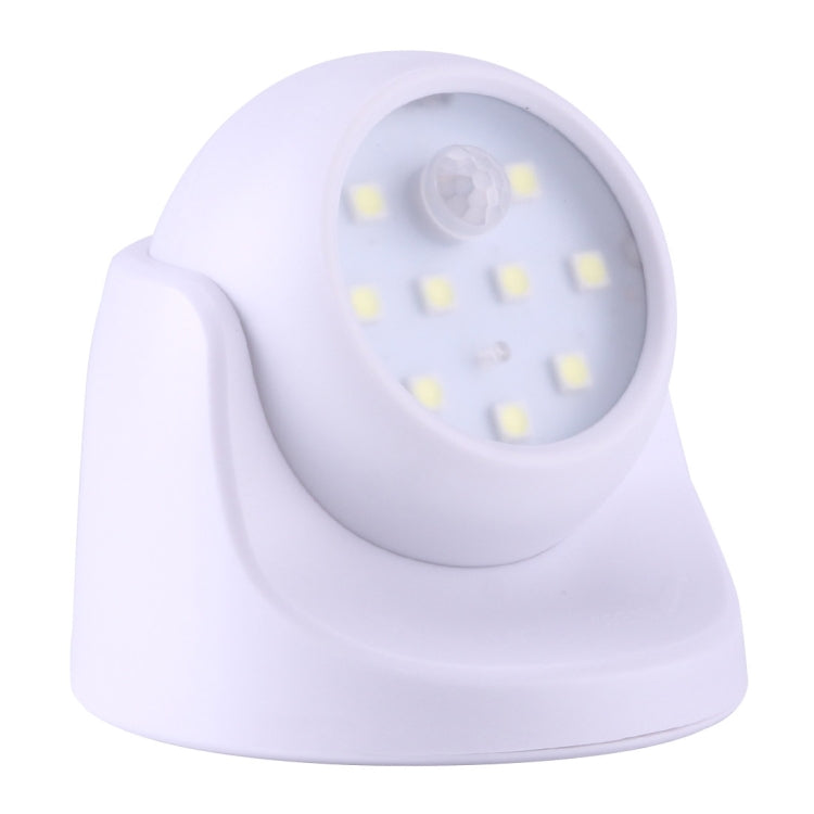 9 LED 240 LM 6000K Rotazione di 360 gradi Sensore di movimento wireless Luce per armadio / Luce notturna / Lampada da parete per camera da letto, soggiorno, bagno, corridoio