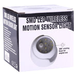 9 LED 240 LM 6000K Rotazione di 360 gradi Sensore di movimento wireless Luce per armadio / Luce notturna / Lampada da parete per camera da letto, soggiorno, bagno, corridoio
