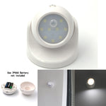 9 LED 240 LM 6000K Rotazione di 360 gradi Sensore di movimento wireless Luce per armadio / Luce notturna / Lampada da parete per camera da letto, soggiorno, bagno, corridoio