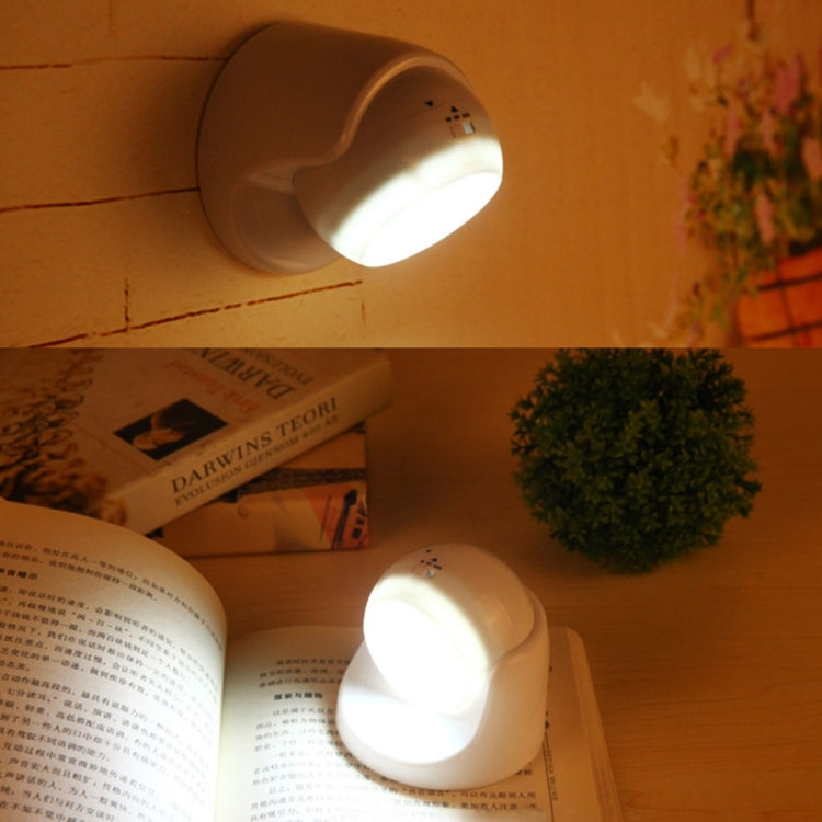 9 LED 240 LM 6000K Rotazione di 360 gradi Sensore di movimento wireless Luce per armadio / Luce notturna / Lampada da parete per camera da letto, soggiorno, bagno, corridoio
