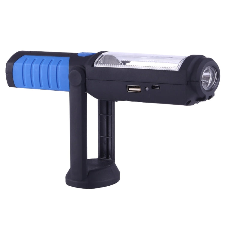 Luce portatile da lavoro di emergenza portatile con ricarica USB multifunzione da 400 LM con gancio magnetico e girevole a 360 gradi