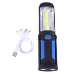 Luce portatile da lavoro di emergenza portatile con ricarica USB multifunzione da 400 LM con gancio magnetico e girevole a 360 gradi