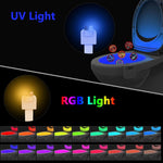 Luce notturna per sedile del bagno del WC domestico, DC 5V, PIR Motion UV Sterilization Light
