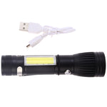 Torcia elettrica a LED con ricarica USB portatile W545