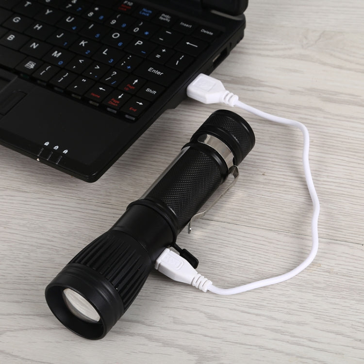 Torcia elettrica a LED con ricarica USB portatile W545
