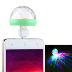 Luce da palco con sfera magica in cristallo LED USB RGB da 4 W con adattatore micro USB, with Micro USB Adapter