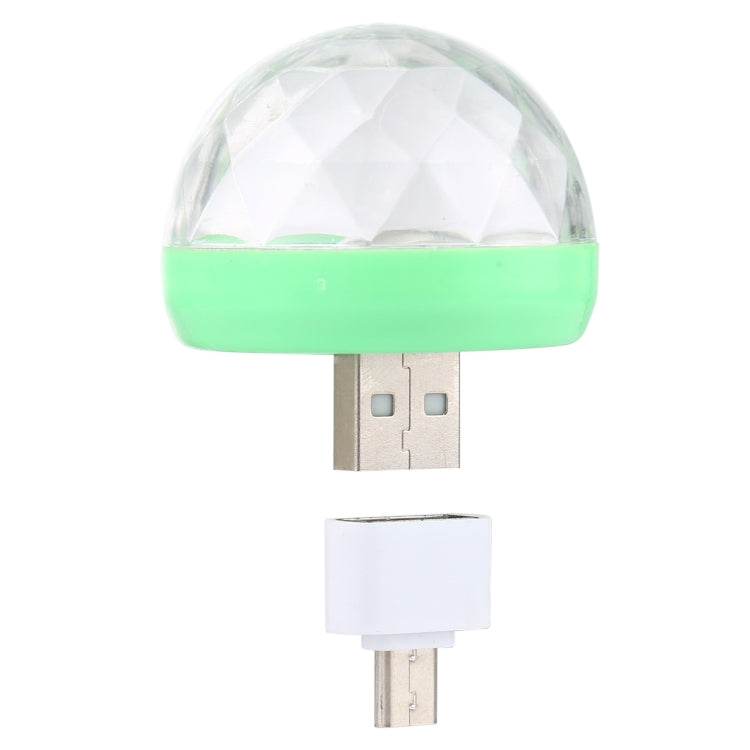 Luce da palco con sfera magica in cristallo LED USB RGB da 4 W con adattatore micro USB, with Micro USB Adapter