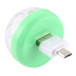 Luce da palco con sfera magica in cristallo LED USB RGB da 4 W con adattatore micro USB, with Micro USB Adapter