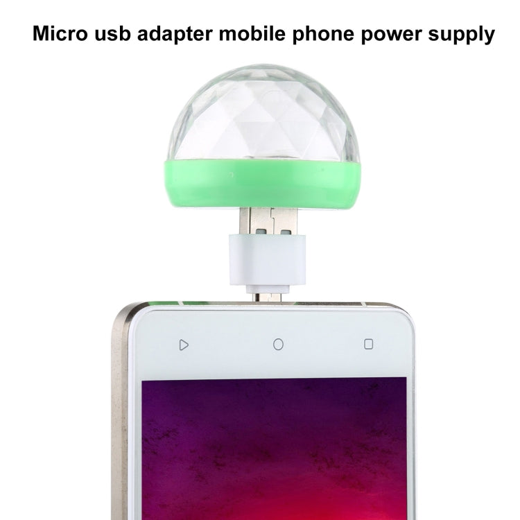 Luce da palco con sfera magica in cristallo LED USB RGB da 4 W con adattatore micro USB, with Micro USB Adapter