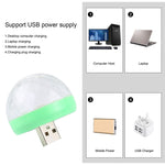 Luce da palco con sfera magica in cristallo LED USB RGB da 4 W con adattatore micro USB, with Micro USB Adapter