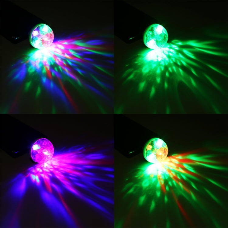 Luce da palco con sfera magica in cristallo LED USB RGB da 4 W con adattatore micro USB, with Micro USB Adapter