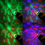 Luce da palco con sfera magica in cristallo LED USB RGB da 4 W con adattatore micro USB, with Micro USB Adapter