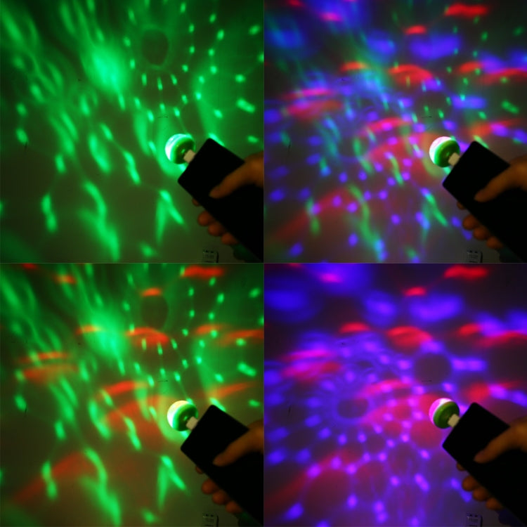 Luce da palco con sfera magica in cristallo LED USB RGB da 4 W con adattatore micro USB, with Micro USB Adapter