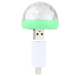 Luce da palco con sfera magica in cristallo LED USB RGB da 4 W con adattatore a 8 pin, with 8 Pin Adapter