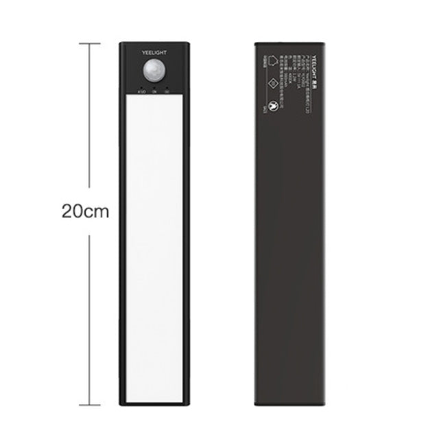 Lampade da parete per corridoio armadio guardaroba ricaricabile con barra luminosa originale Xiaomi Youpin YEELIGHT LED da 20 cm con sensore di movimento umano intelligente, 20cm