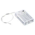 Scatola portabatterie con luce LED da 3 V per 3 batterie AA da 1,5 V