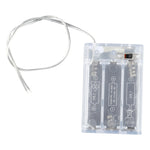 Scatola portabatterie con luce LED da 3 V per 3 batterie AA da 1,5 V