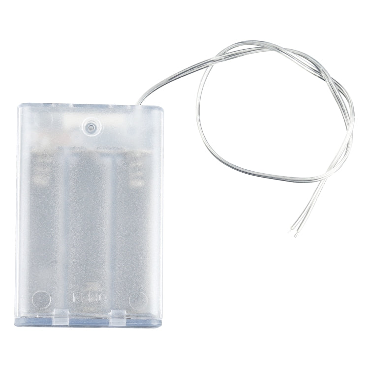 Scatola portabatterie con luce LED da 3 V per 3 batterie AA da 1,5 V