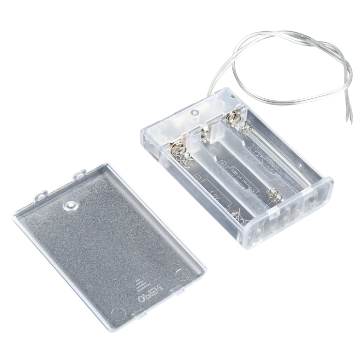 Scatola portabatterie con luce LED da 3 V per 3 batterie AA da 1,5 V