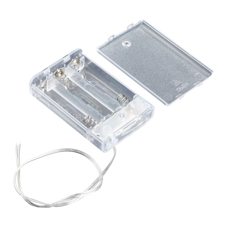 Scatola portabatterie con luce LED da 3 V per 3 batterie AA da 1,5 V
