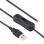 Cavo di alimentazione con connettore elettrico USB per barra luminosa a LED, con interruttore, lunghezza cavo: 1 m