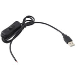Cavo di alimentazione con connettore elettrico USB per barra luminosa a LED, con interruttore, lunghezza cavo: 1 m