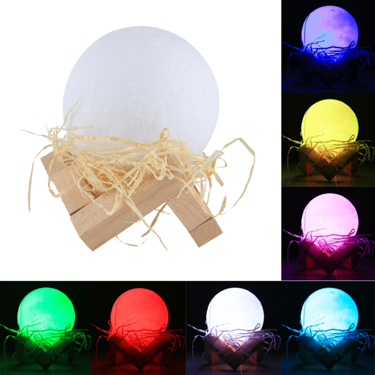 Luce notturna a risparmio energetico LED con ricarica USB con base di supporto in legno, Touch 2-color(8cm), Touch 7-color(8cm)