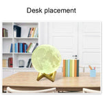 Luce notturna a risparmio energetico LED con ricarica USB con base di supporto in legno, Touch 2-color(8cm), Touch 7-color(8cm)