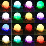 Luce notturna a risparmio energetico LED con ricarica USB a 16 colori cangianti con base di supporto in legno e telecomando, Touch with Remote Control 16-color(8cm)