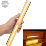 2.8W 20 LED Bianco caldo Ampio schermo Sensore di luce intelligente per corpo umano LED Luce per armadio per corridoio, Versione di ricarica USB, 2.8W 20 LEDs Warm White