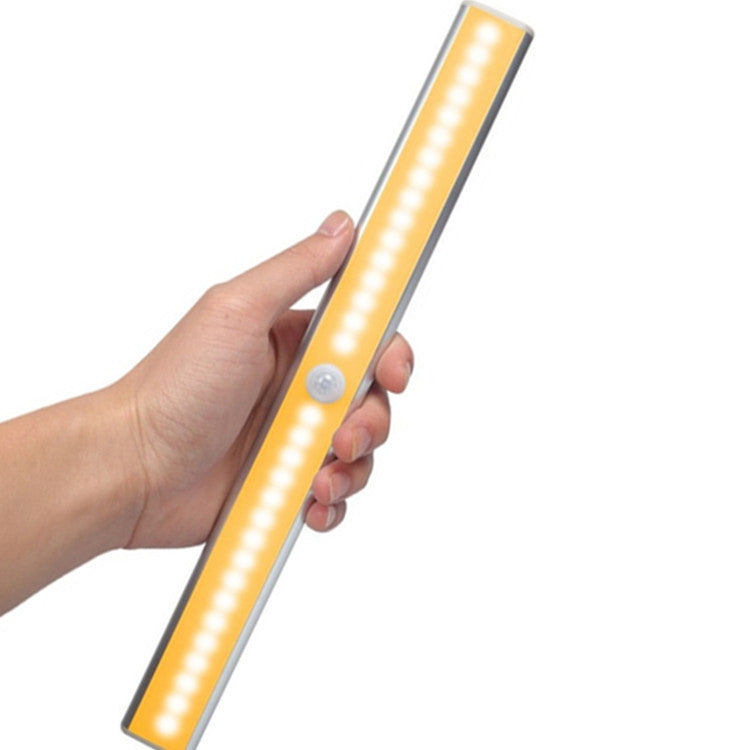 2.8W 20 LED Bianco caldo Ampio schermo Sensore di luce intelligente per corpo umano LED Luce per armadio per corridoio, Versione di ricarica USB, 2.8W 20 LEDs Warm White