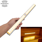 2.8W 60 LED Bianco caldo Ampio schermo Sensore di luce intelligente per il corpo umano LED Luce per armadio per corridoio, Versione di ricarica USB, 2.8W 60 LEDs Warm White